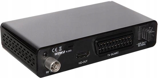 Tuner DVB-T/T2 WIWA H.265 Rodzaj tunera DVB-T2