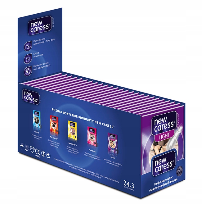 

Prezerwatywy New Caress Light 72 sztuki