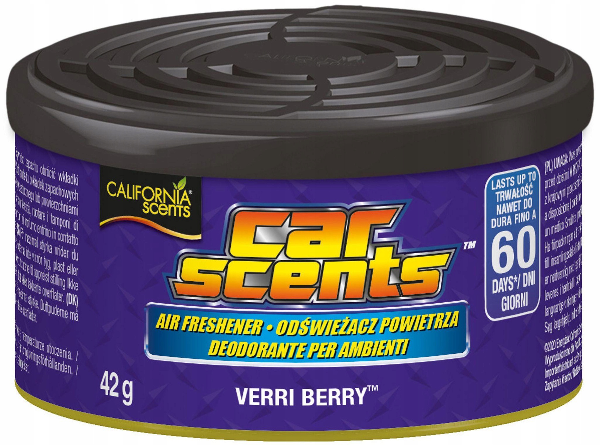 CALIFORNIA CAR SCENTS zapach VERRI BERRY 34019 za 11,89 zł z Olsztyn