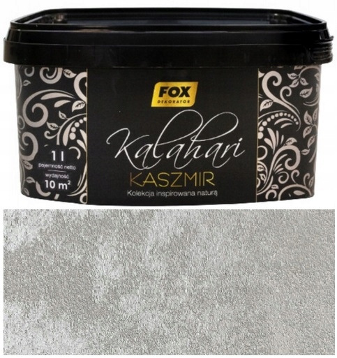 Fox Dekorator Kaszmir Farba Dekoracyjna Strukturalna Popielaty 0004 1L