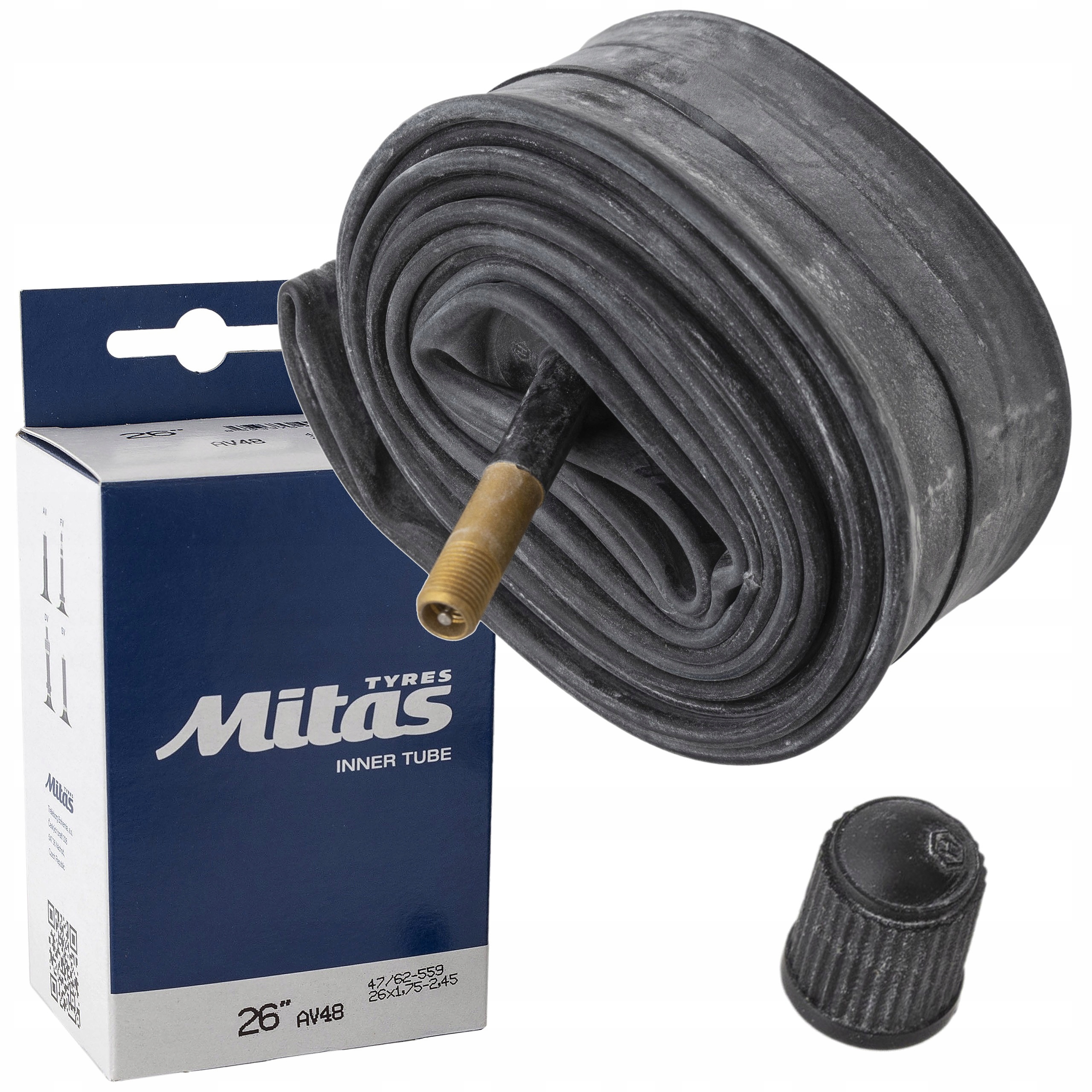 

Dętka 26 X 1,75/2,45 Rubena Mitas AV-48MM