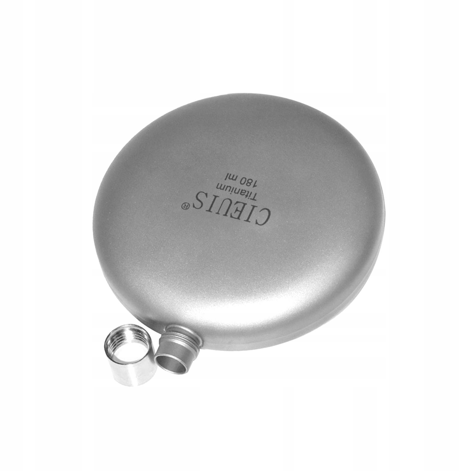 Titanium Hip Flask Drink Bottle Round Lightweight Leakproof for Flask Only