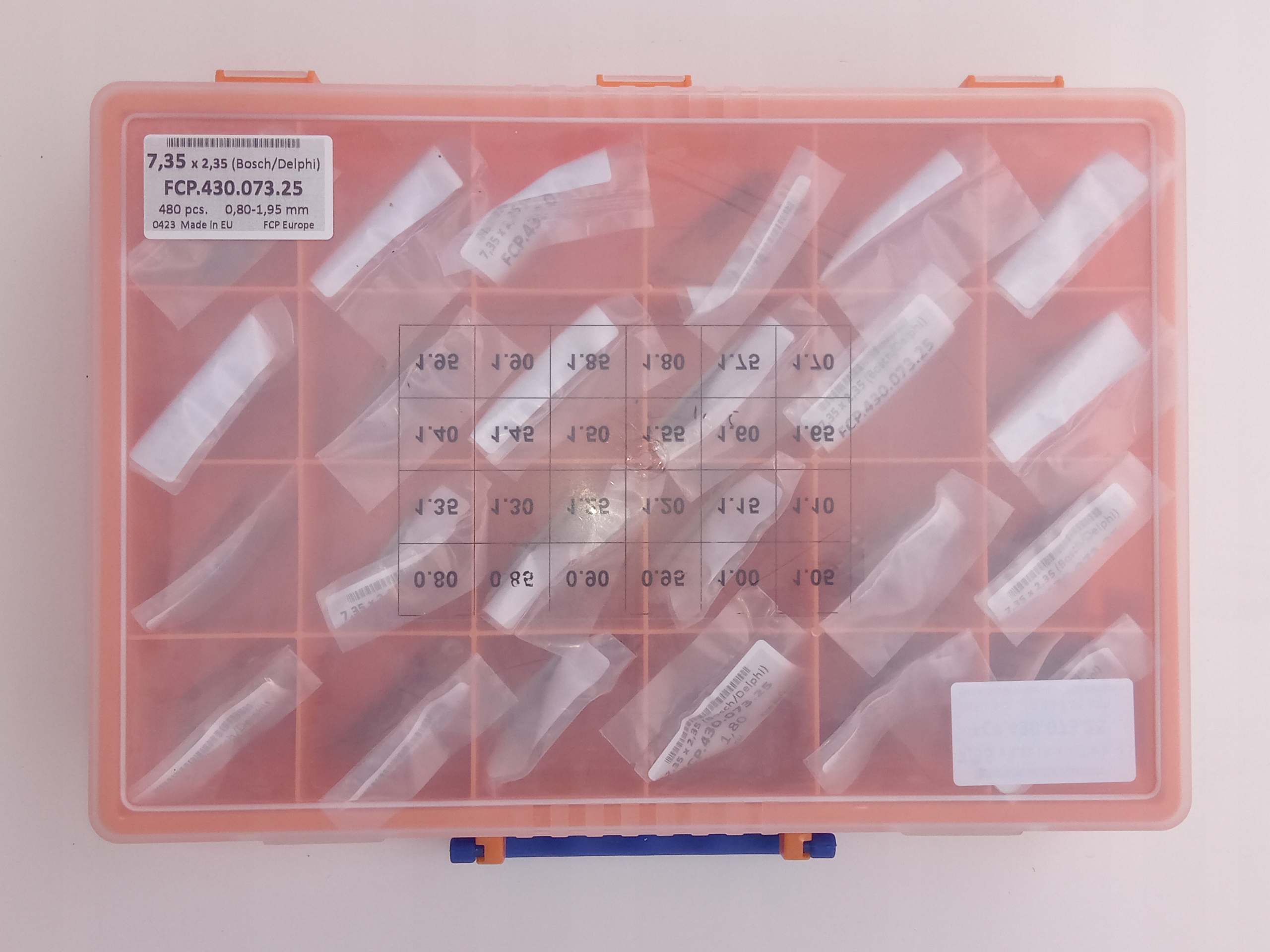 PODKŁADKI REGULACYJNE 7,0mm DSLA/DLLA TYP "P" 480 SZTUK