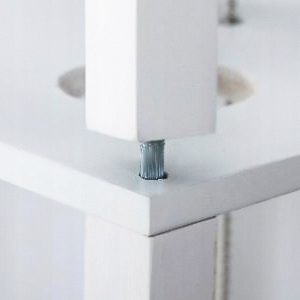 Lampa stojąca podłogowa drewno PÓŁKA biały 160cm Szerokość produktu 26 cm