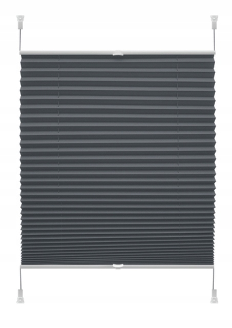 Roleta plisé Verona 80x150 cm tmavě šedá