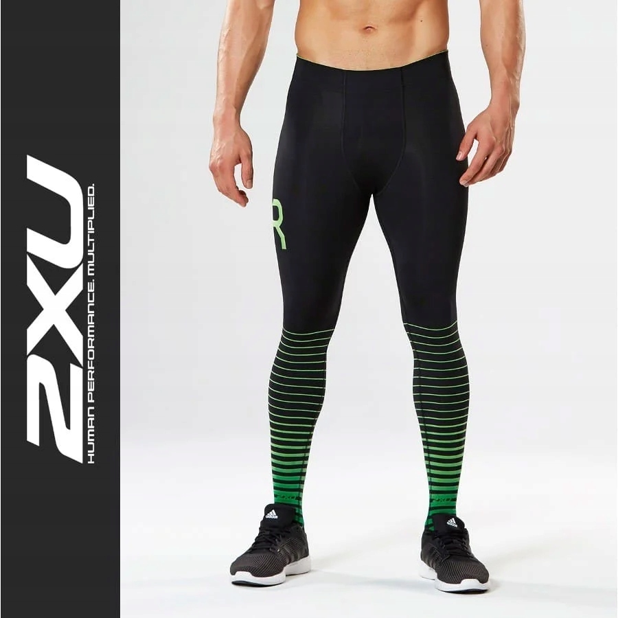 Legginsy Kompresyjne 2XU Power Recovery Blk/grn M