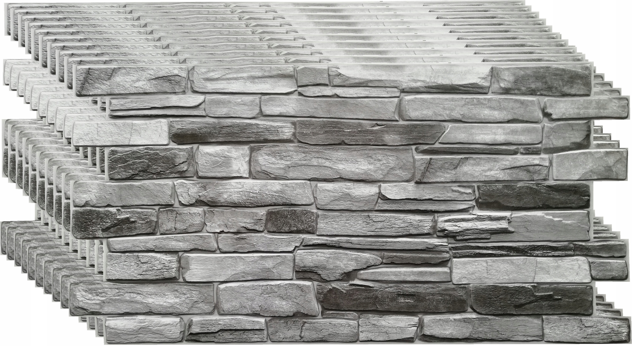 

Panele Ścienne 3D Pvc Grey Stone Dekoracyjny 10x