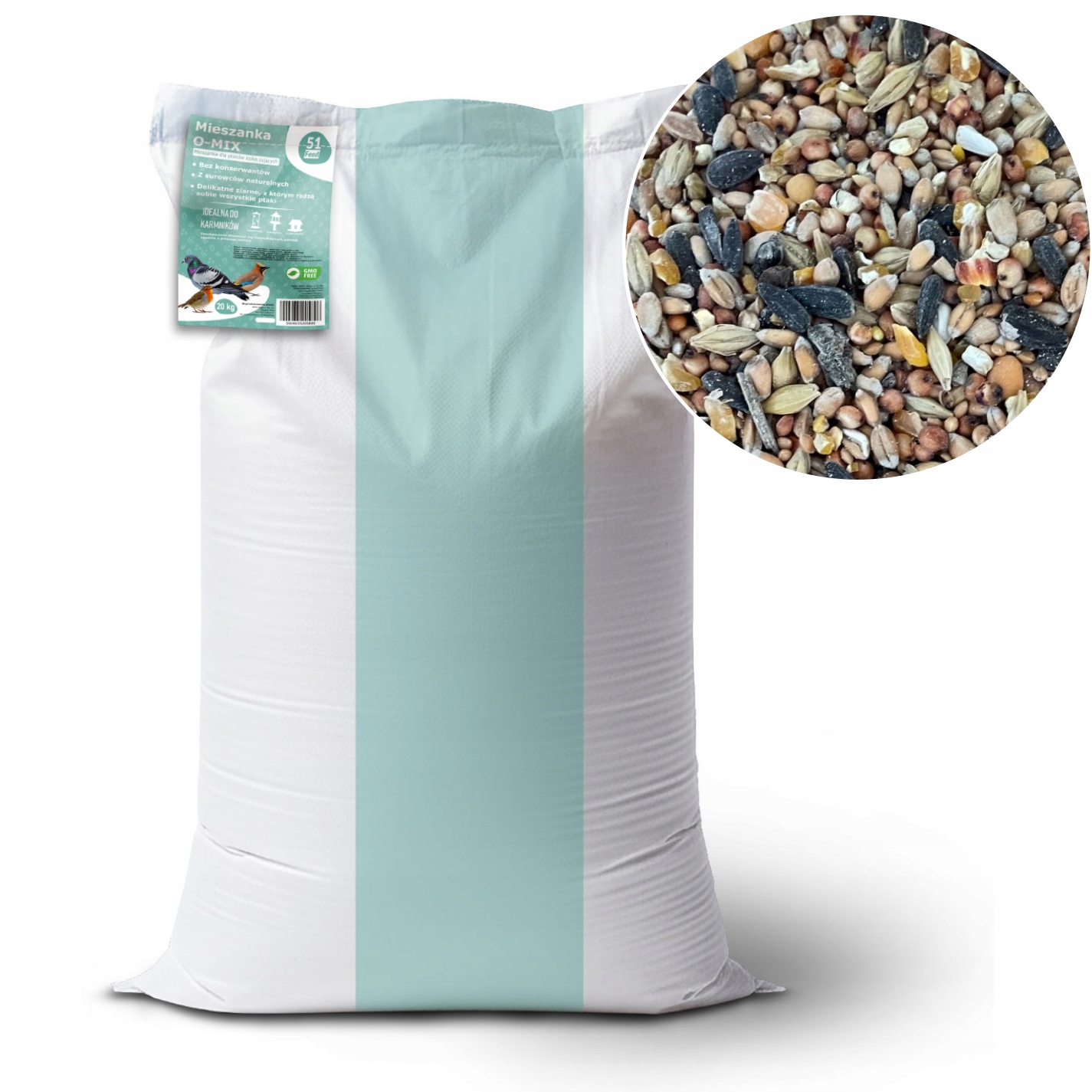 Levně Krmivo 20 kg Bird Pamlsek Drobná Zrna Ideální Do Krmítka