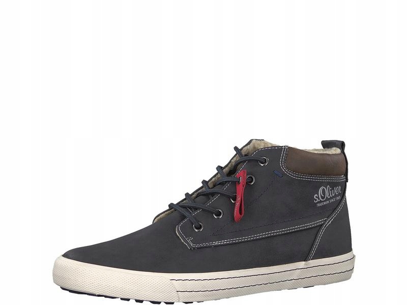 Trzewiki męskie S.Oliver granatowe ocieplane 45 Marka s.Oliver