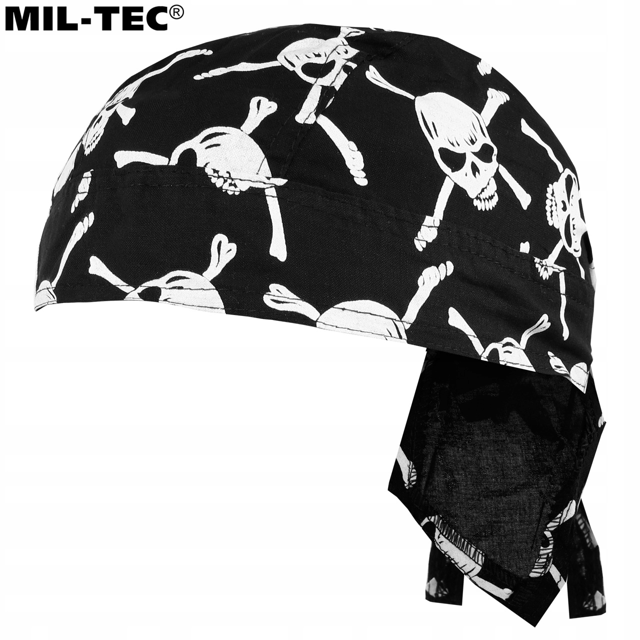 CHUSTA BANDANA BANDAMA CZASZKI SKULLS CZARNA Długość (cm) 44 cm