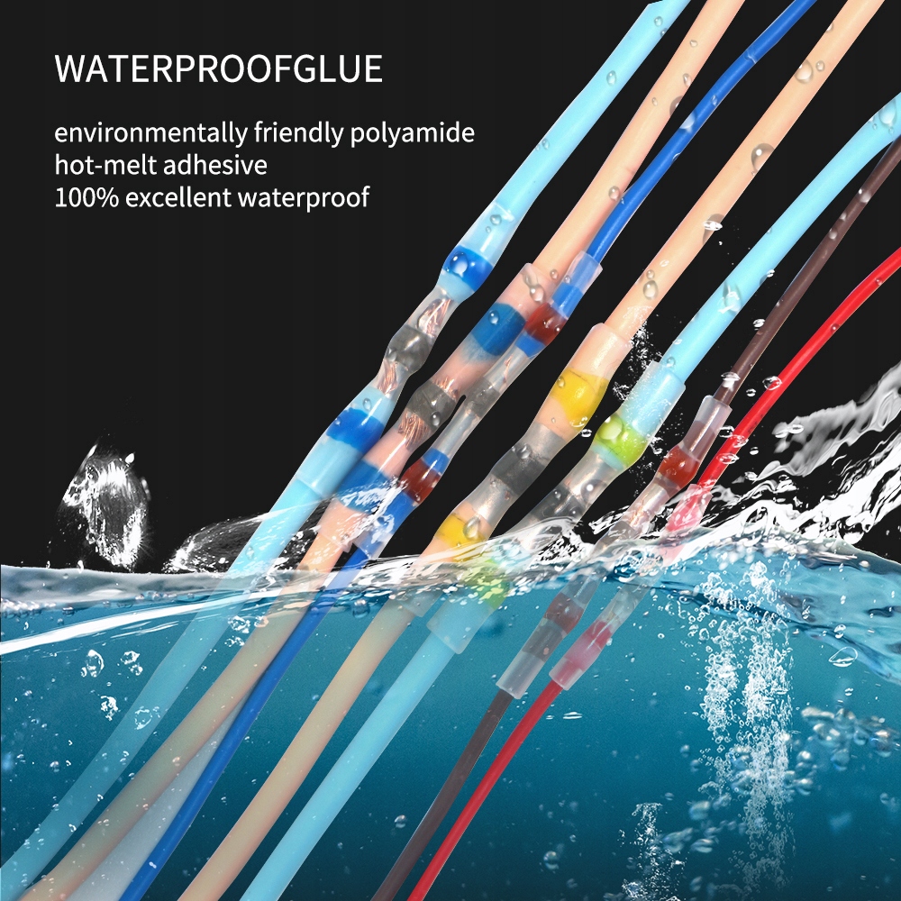 ZŁĄCZKI RURKI TERMOKURCZLIWE Z CYNĄ ŁĄCZNIKI KABLOWE WODOSZCZELNYCH 50SZT EAN (GTIN) 191491738340