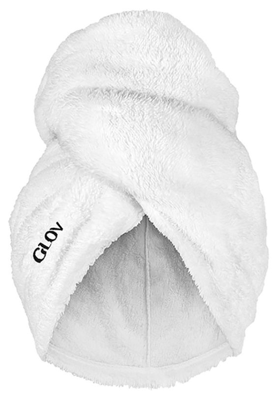 Glov Vlasový Wrap Soft Turban Na Vlasy Bílý