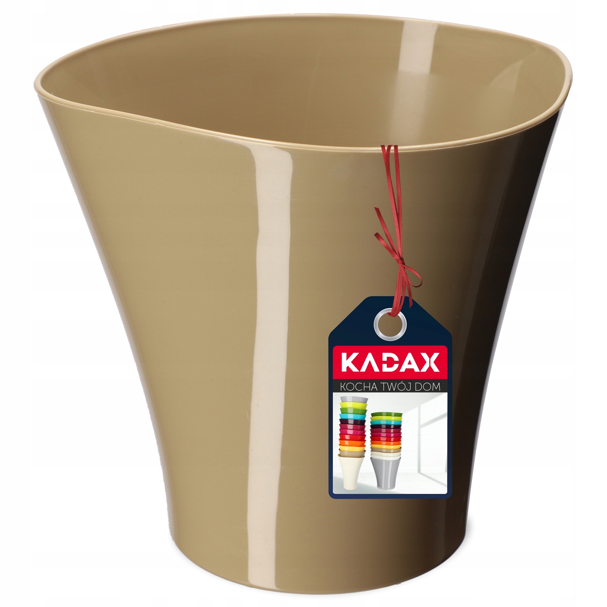 DONICZKA OSŁONKA NA KWIATY WEWNĄTRZ BEŻOWA 16 CM Marka Kadax