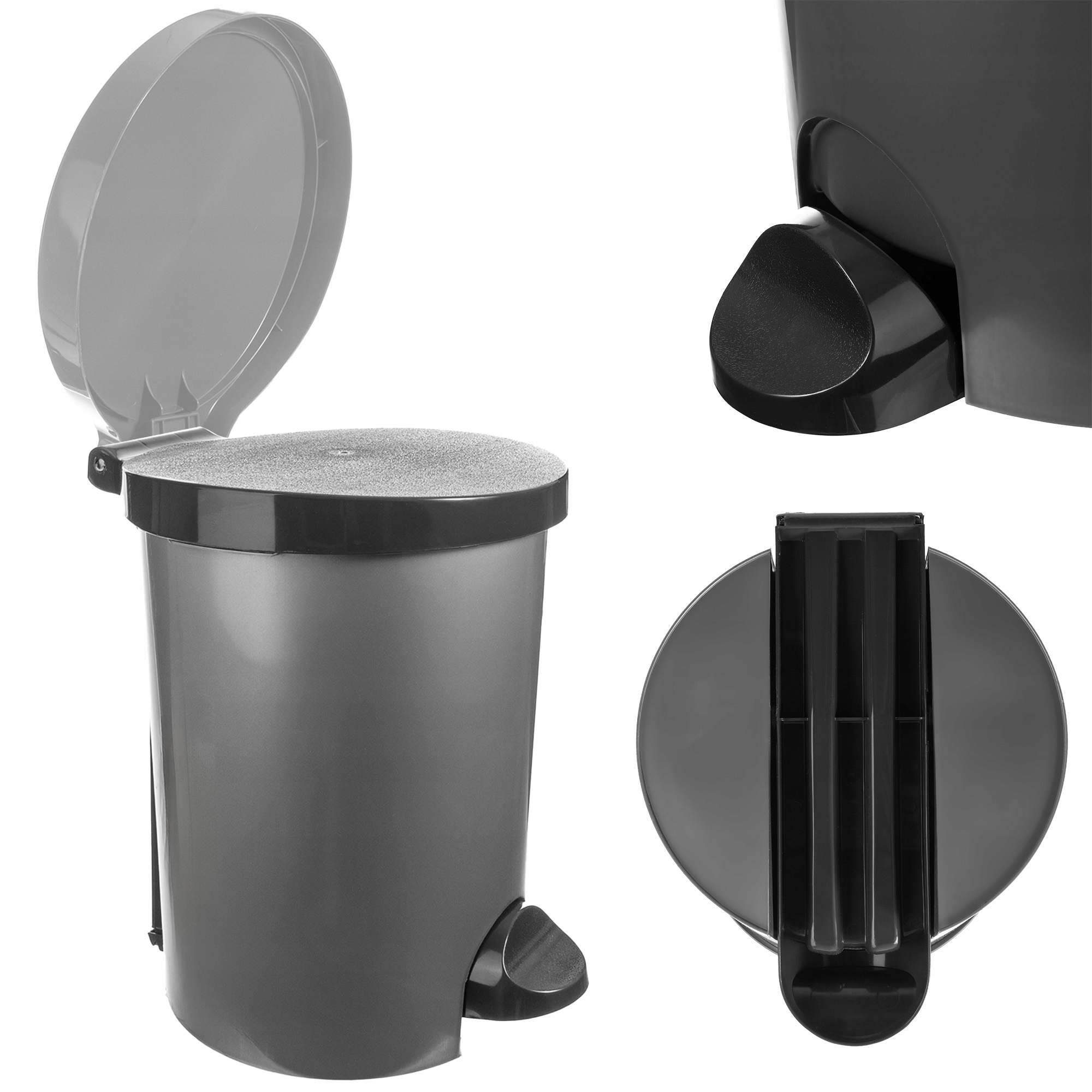 Levně Koš Na Tříděný Odpad 15 L, Nádoba Na Odpadky, Odpadkový Koš S Pedálem Curver