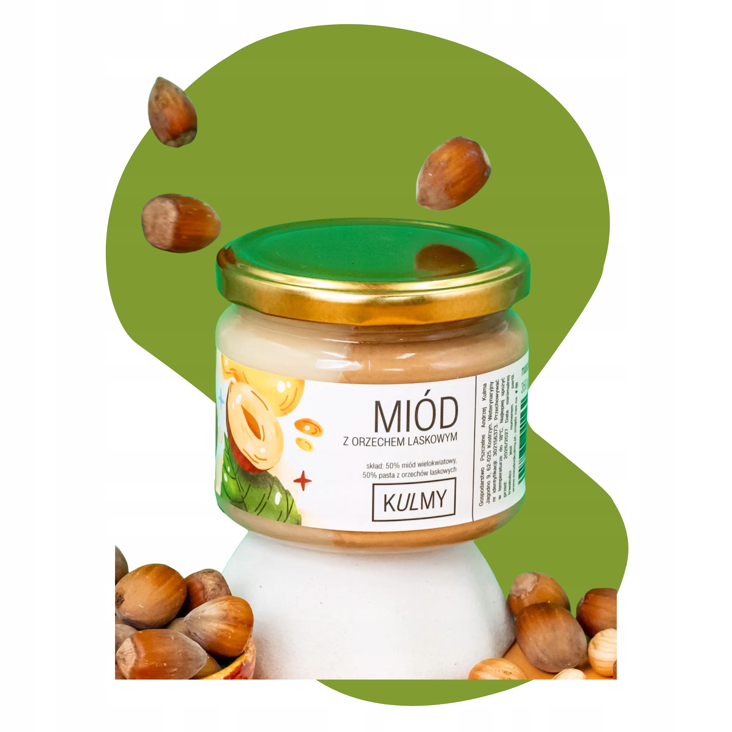 Miód od Kulmy Miód Z Orzechem Laskowym