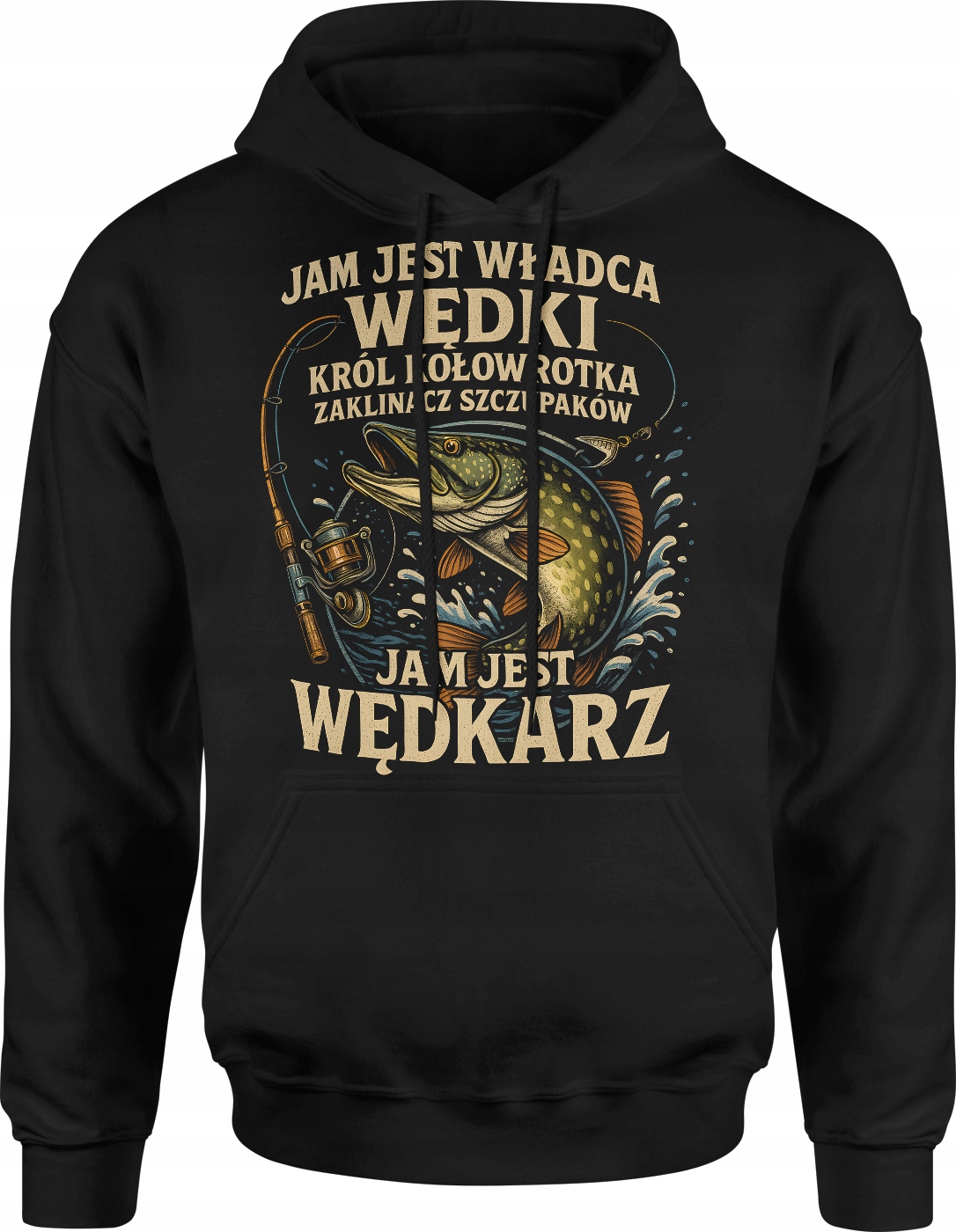 Dla Wędkarza Bluza Męska Jam Jest Wędkarz Rybak Na Ryby Łowiecka