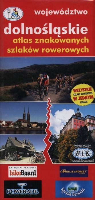 DOLNY ŚLĄSK ATLAS MAPA SZLAKÓW ROWEROWYCH ROWEROWY
