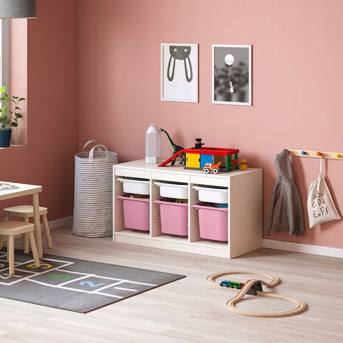 IKEA TROFAST regał z pojemnikami na zabawaki 99x56 Marka Ikea