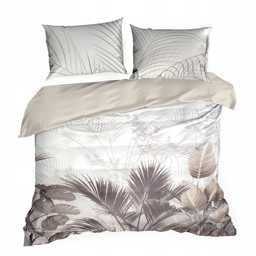 Posteľná Bielizeň PREMIUM23 220x200 Eurofirany krémová tmavo béžová záhrada