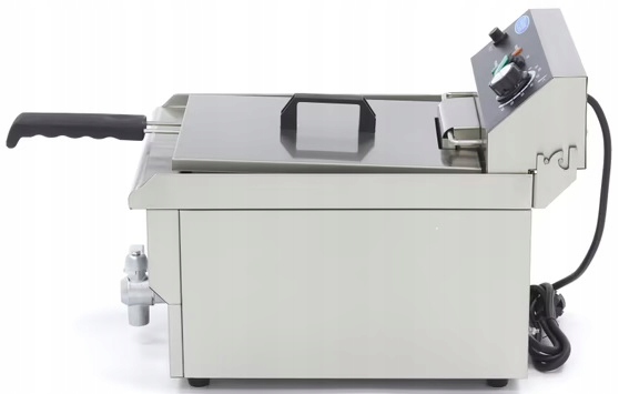 Frytkownica Elektryczna Gastronomiczna 13L z Kranem 3000W Maxima 09365230