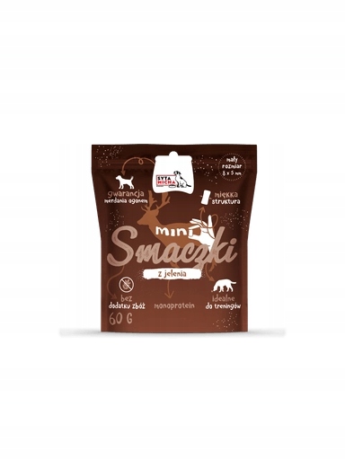 5 x Syta Micha Tréninkové pamlsky Mini pro malého psa Jelen 60 g