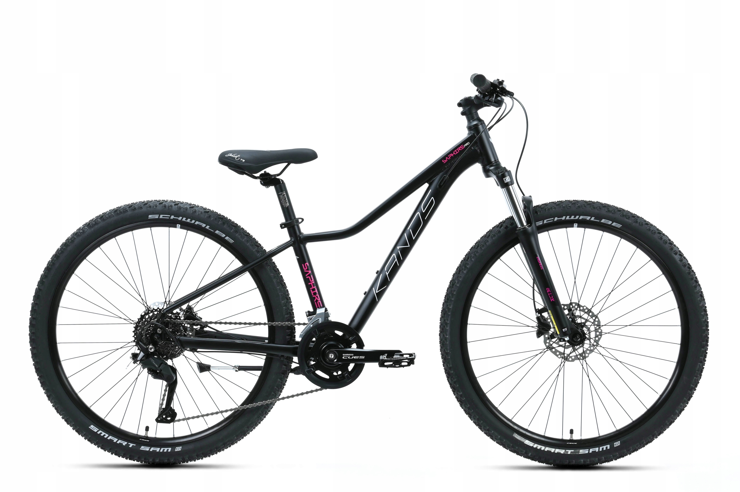 Rower Kands 27,5 Saphire Pro r16" czarno-różowy Hydraulika rok 2026
