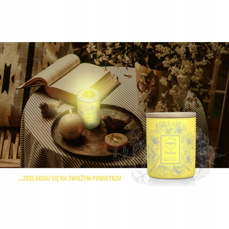 DOROTA SZELĄGOWSKA ŚWIECZKA ŚWIECA BAZYLIA WERBENA Zapach inny zapach