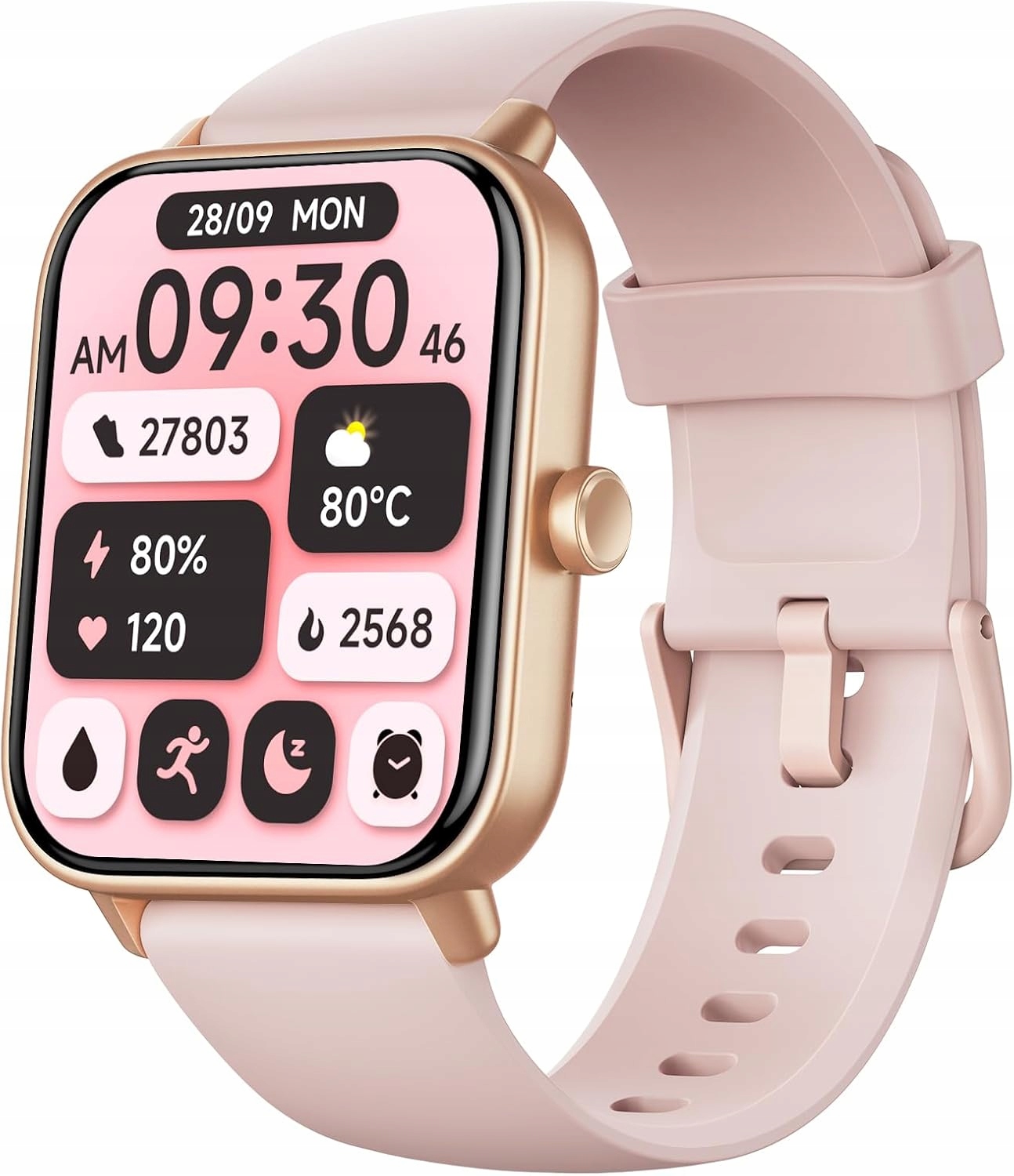 Chytré Hodinky monitor aktivity, tracker, počítadlo kroků, Android a iOS