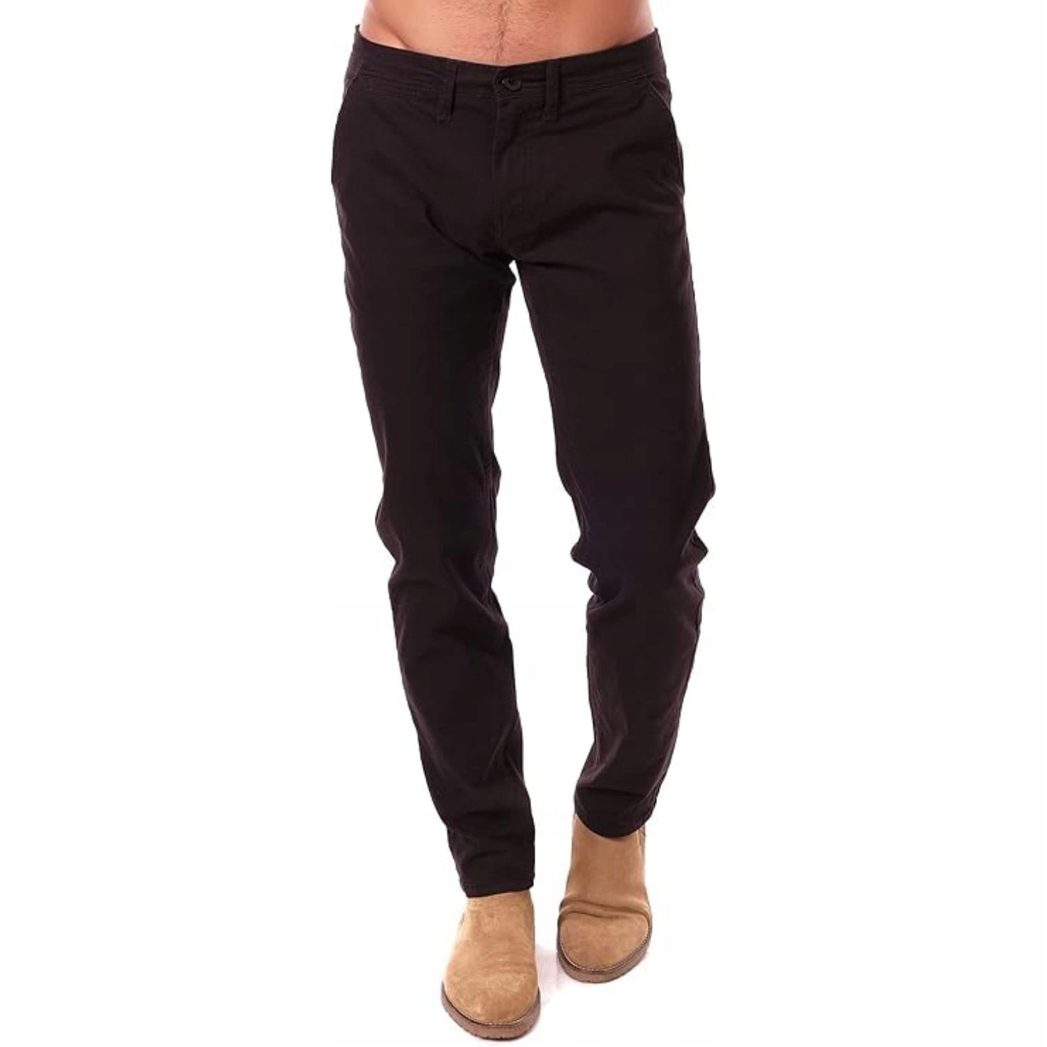 Pánské kalhoty Hopenlife chinosy černé hladké, módní a pohodlné, velikost vel.