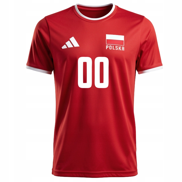 Adidas Polska Koszulka Kibica siatkarska z Twoim Imieniem Nadrukiem 128