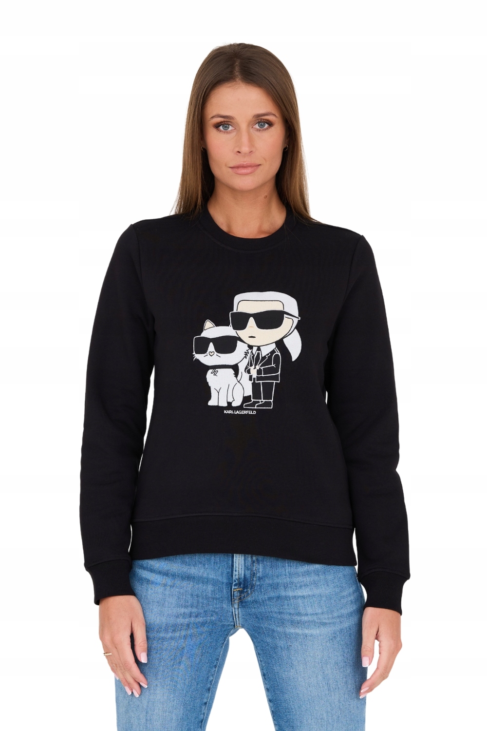 Karl Lagerfeld Černá mikina Ikonik 2.0 S