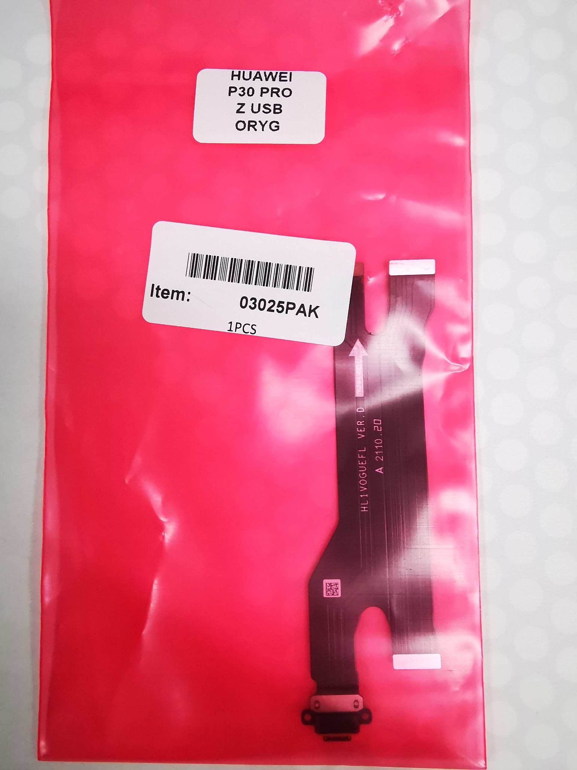 TAŚMA ZŁĄCZE USB C HUAWEI P30 PRO oryginał !!! Pasuje do marki Huawei