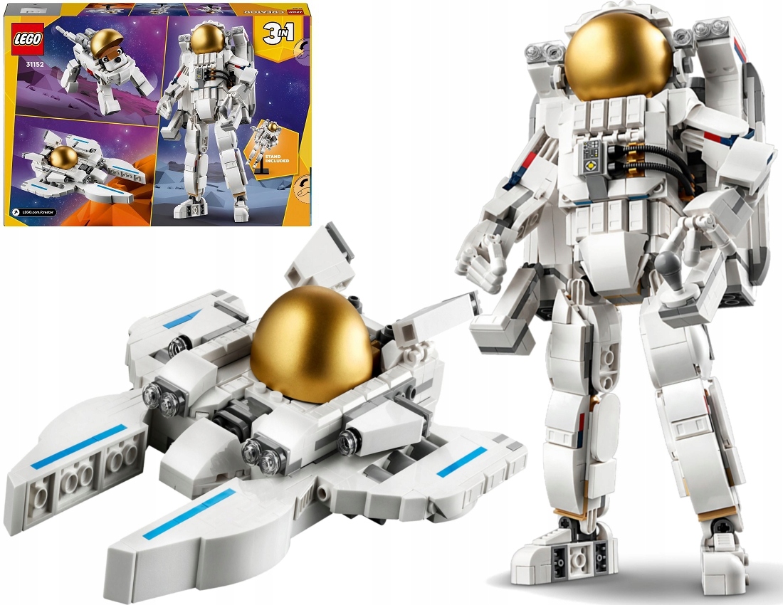 stavebnice Lego Creator 3v1 Astronauta Ve Vesmíru 31152