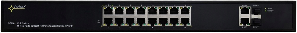 Pulsar SF116 18-portový prepínač 16x PoE+