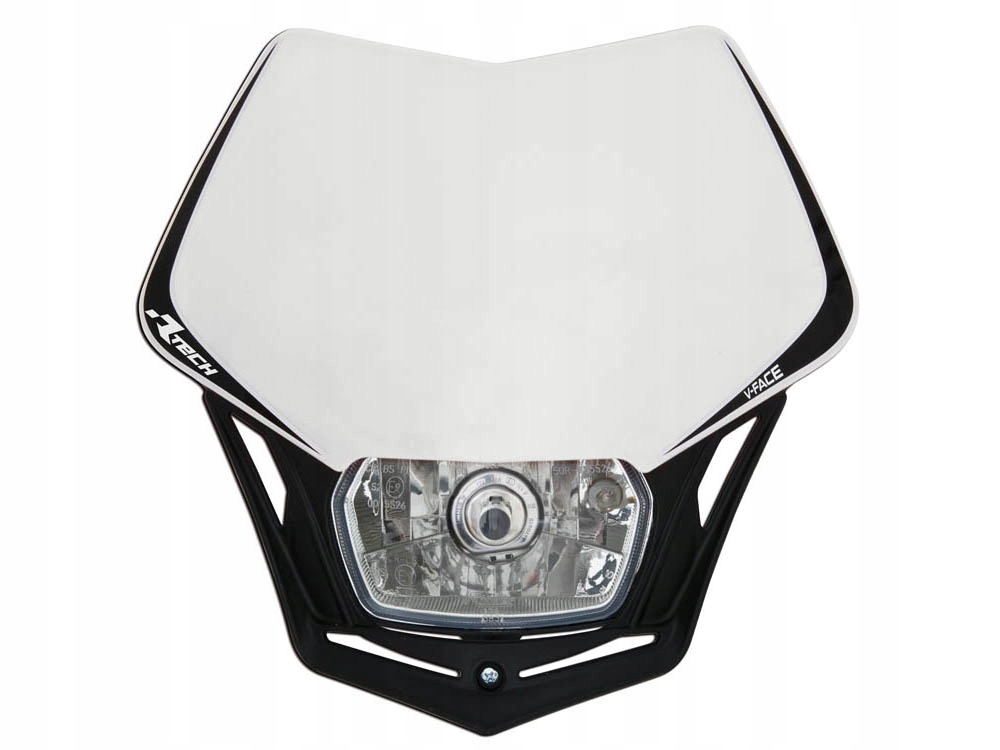 Racetech (rtech) Predná Lampa V-face Farba Biela/čierna