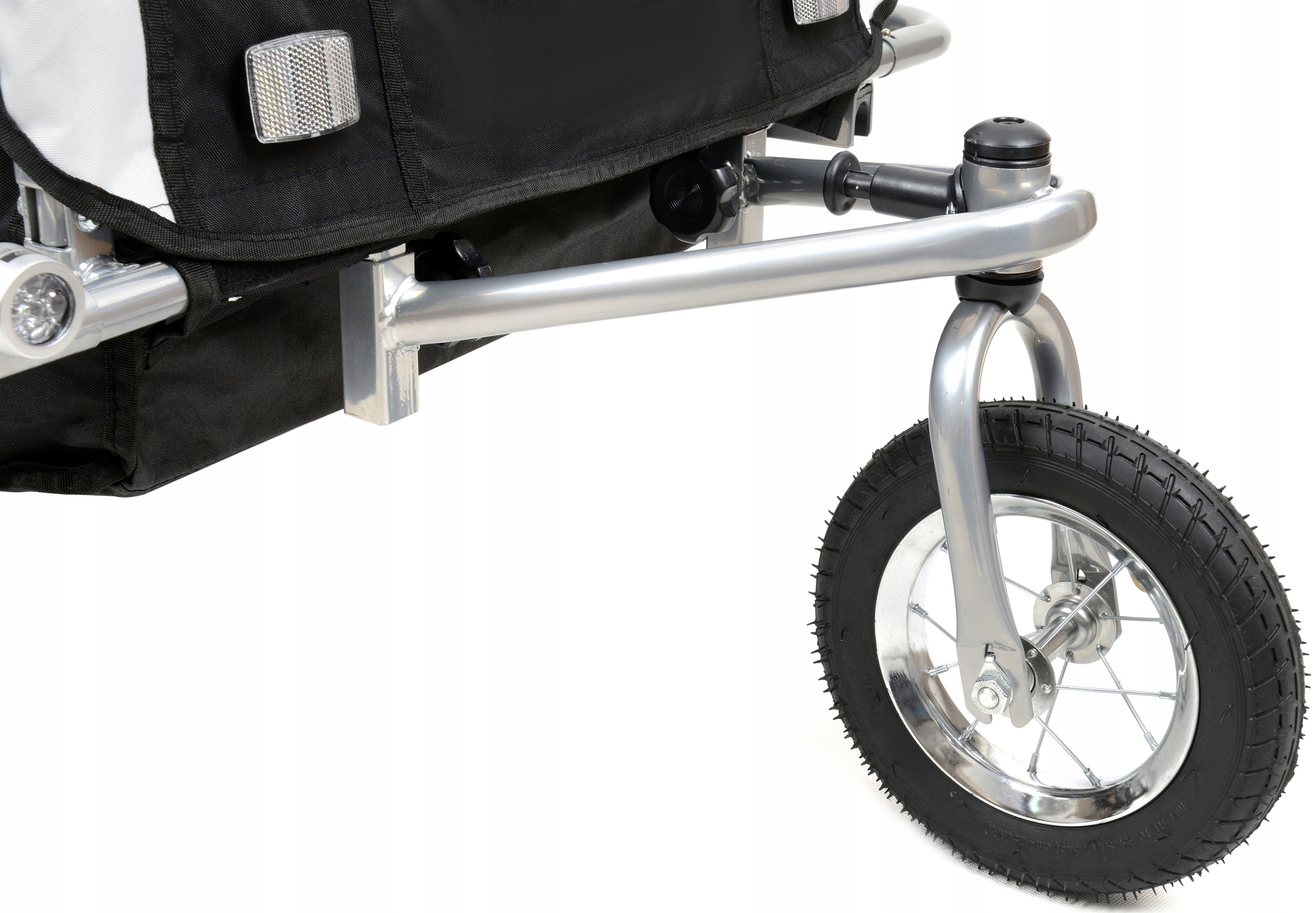 PRZYCZEPKA ROWEROWA PRO Z AMORTYZACJĄ 3w1 + OŚWIETLENIE LED Długość (cm) 170