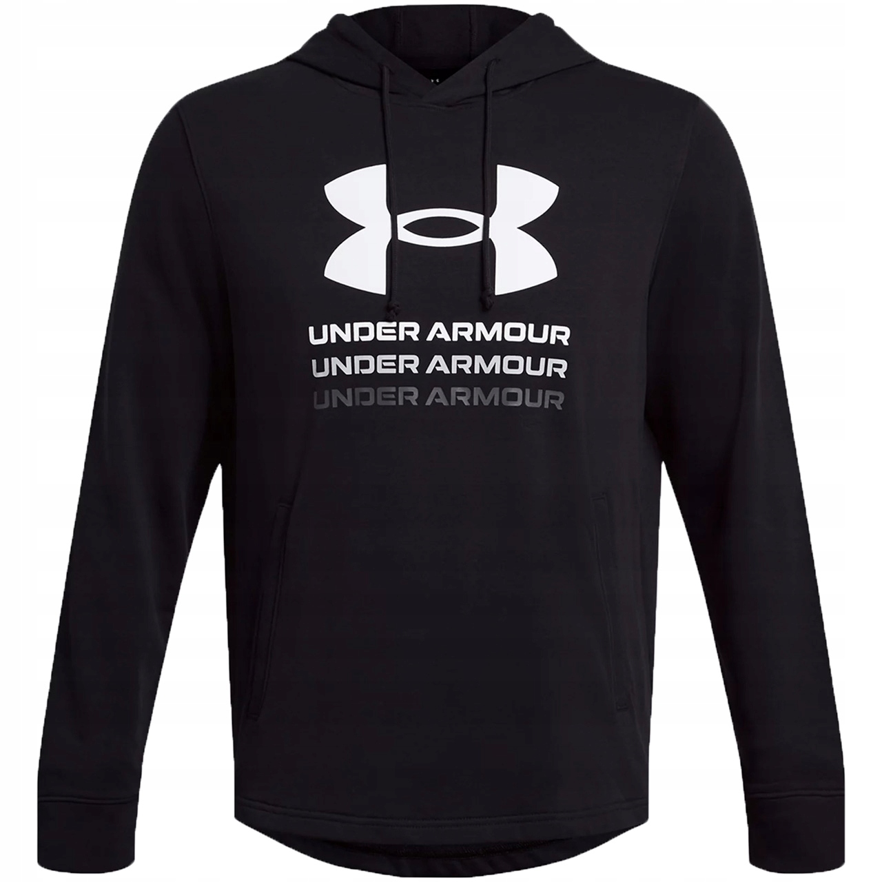Under Armour Mikina Ua Rival Terry Graphic Hood-BLK černá