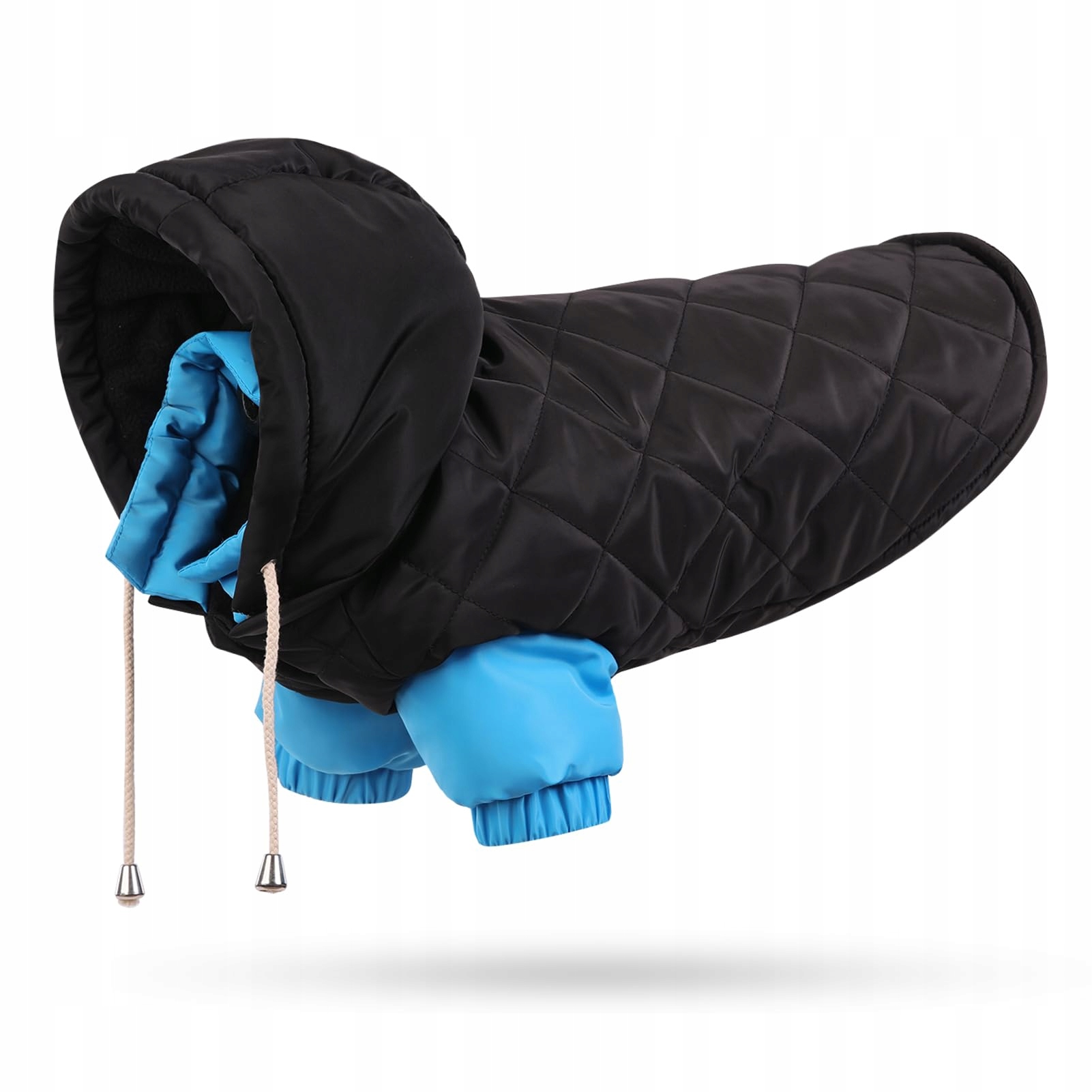 Levně Puzaukal Kabát pro psa, teplé zimní oblečení s čepicí, odnímatelný (M)