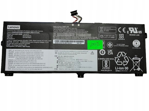 Originálna Batéria Lenovo L18L3P72 L18M3P72 X390 Yoga X13 Yoga Gen 1