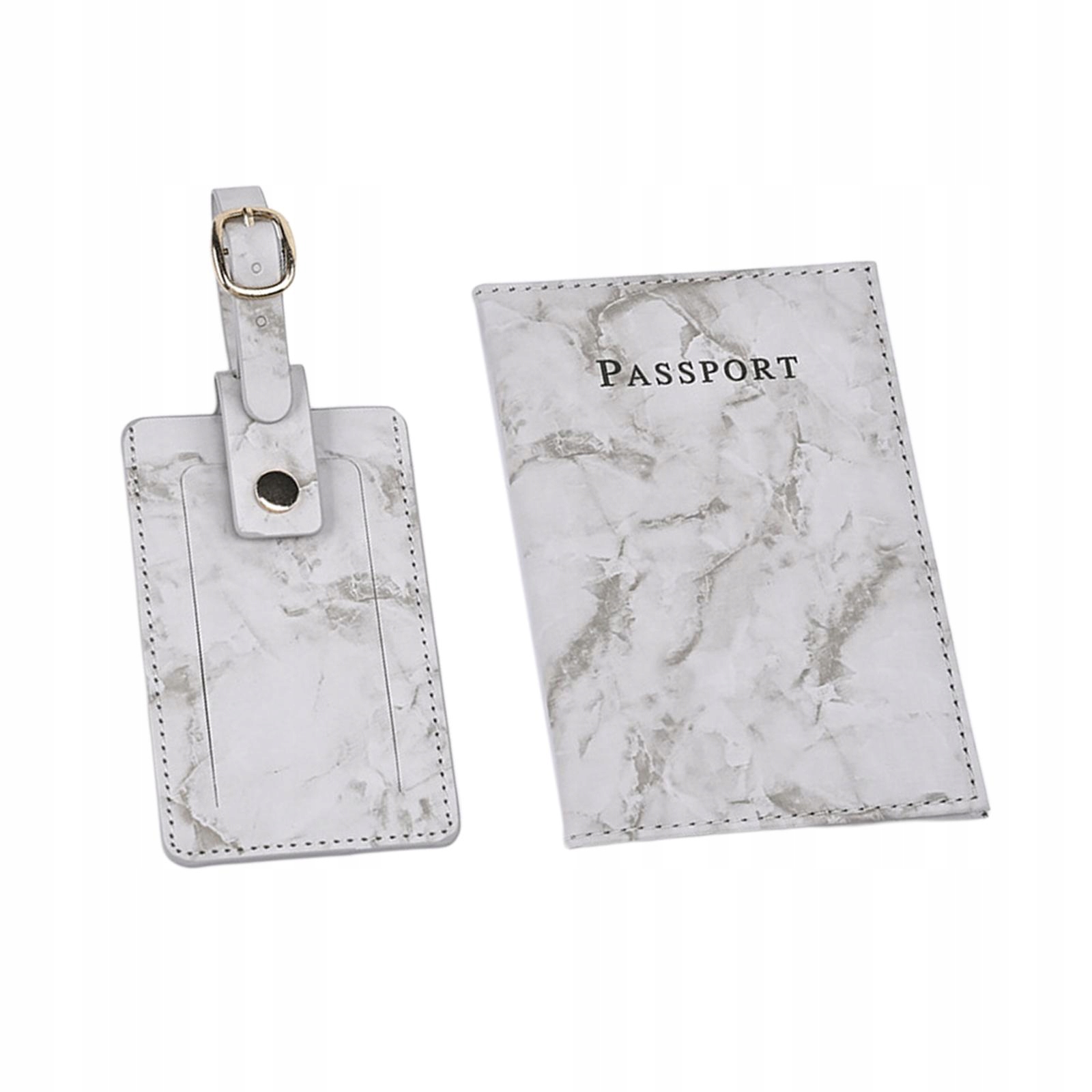 

Pu Leather Marble Passport Cover Zawieszka