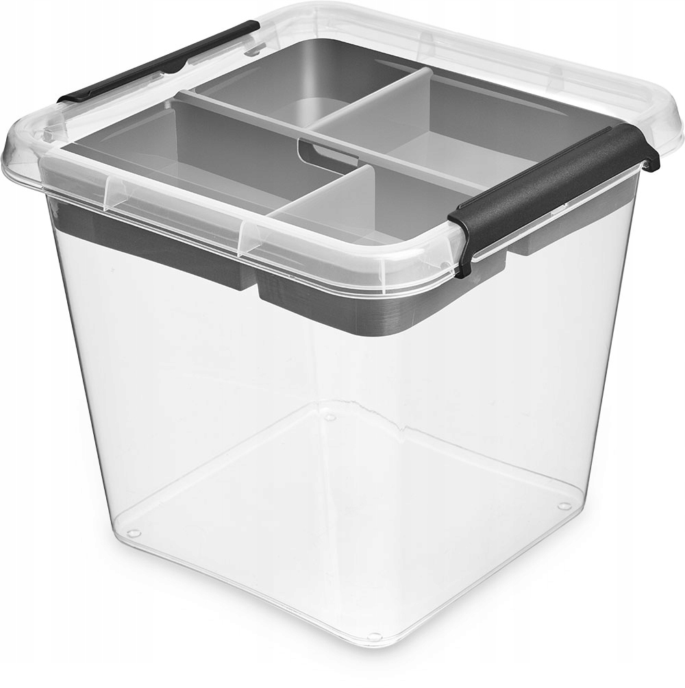 

Pudło pojemnik organizer plastikowy pokrywa 13l