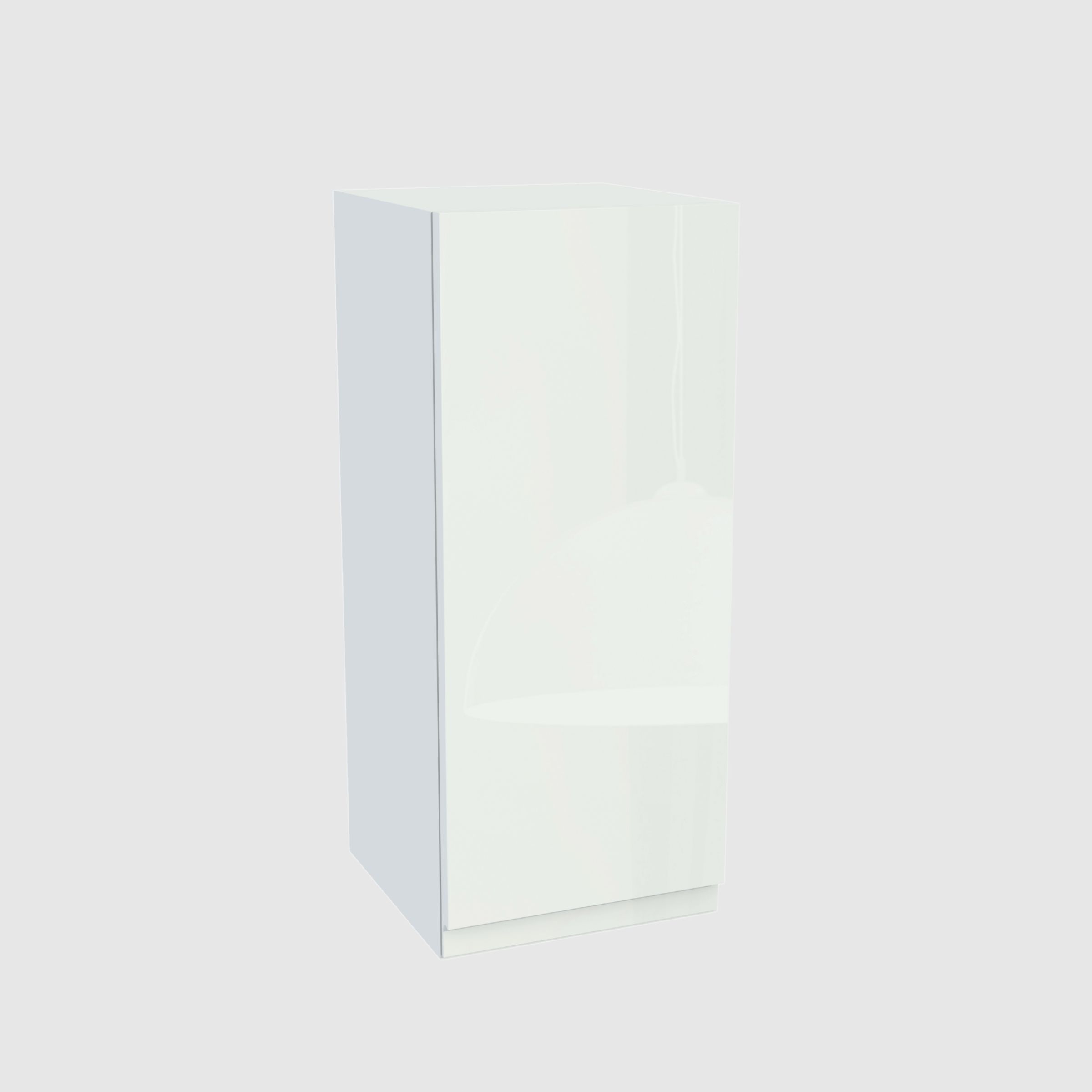 Horná skrinka 30/72 Frezo Biela predná časť Bezúchytková Biela Akryl Lesk