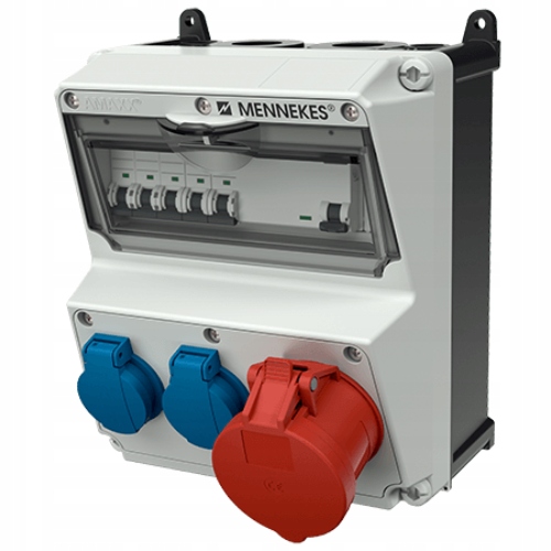 Stavebný rozvádzač Amaxx 920015 32A 2x230V IP44 Cee Schuko Eac Mennekes