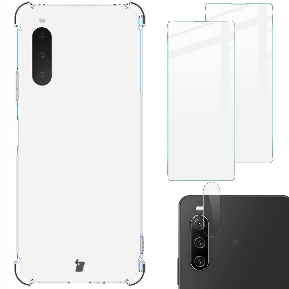 

Etui 2x szkło obiektyw Bizon do Xperia 10 IV