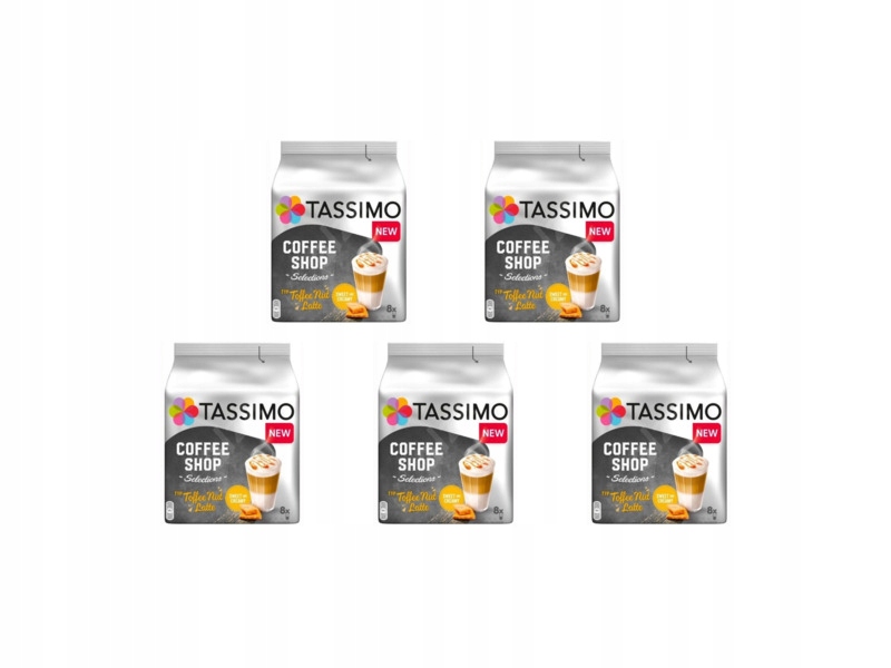Kapsułki Tassimo Toffee Nut Latte do ekspresu Bosch Tassimo 5 x 8 szt.