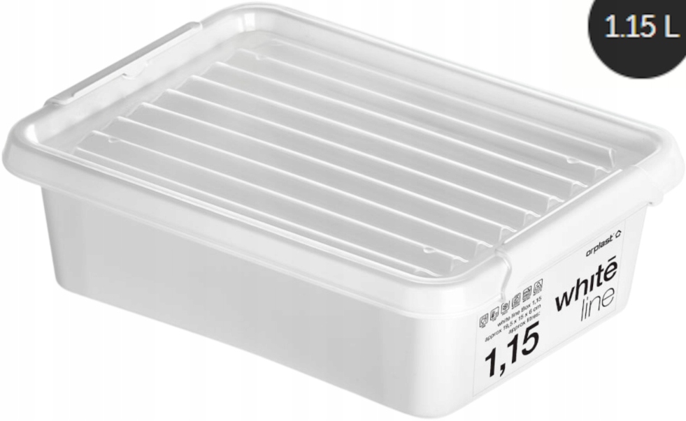 

Pudełko Pojemnik Organizer Z Pokrywą 1,15 l white
