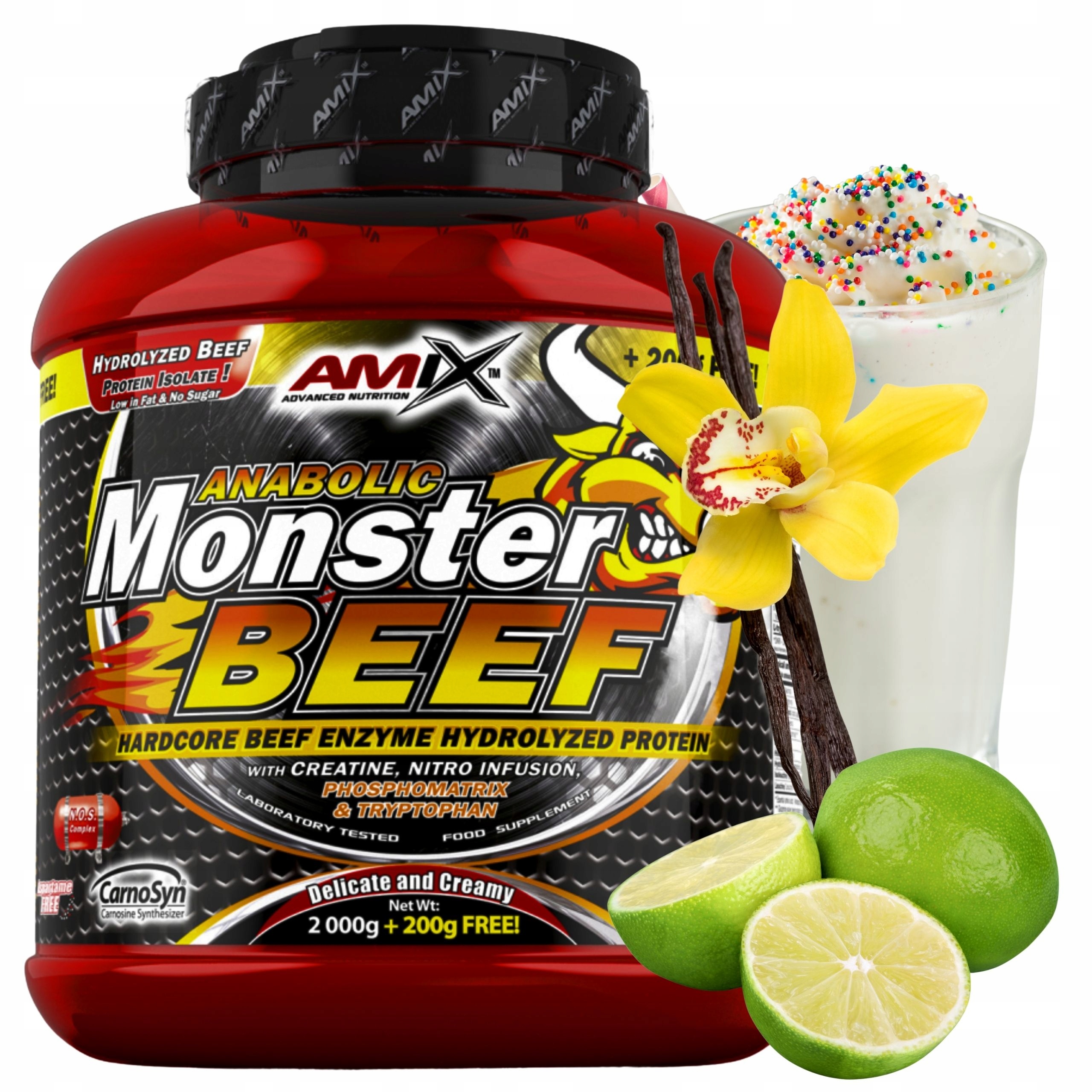 Amix Anabolic Monster Beef Protein Hydro Beef 90% Bílkoviny