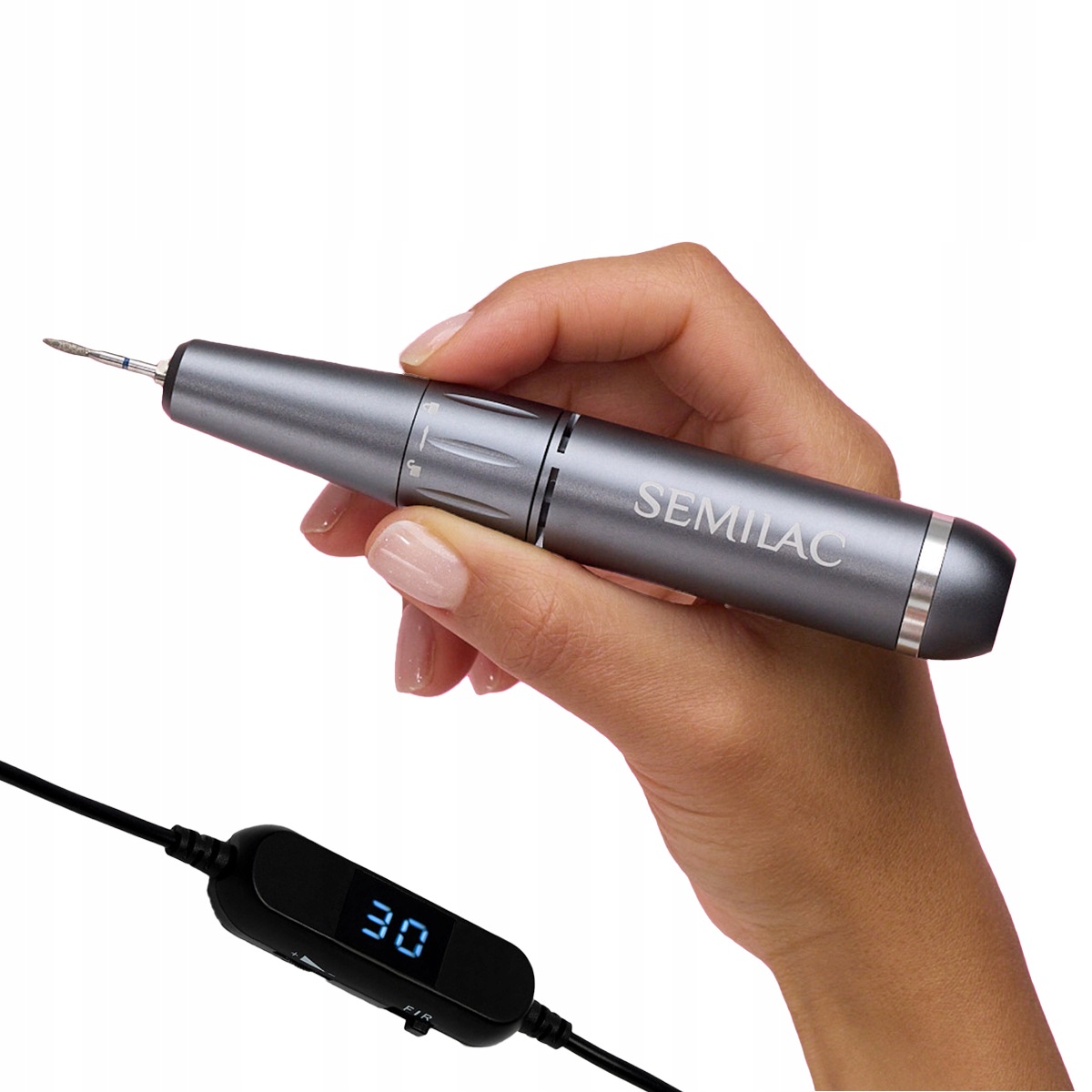Semilac Frezarka Do Paznokci Manicure Pedicure Mini Pen Black 12W