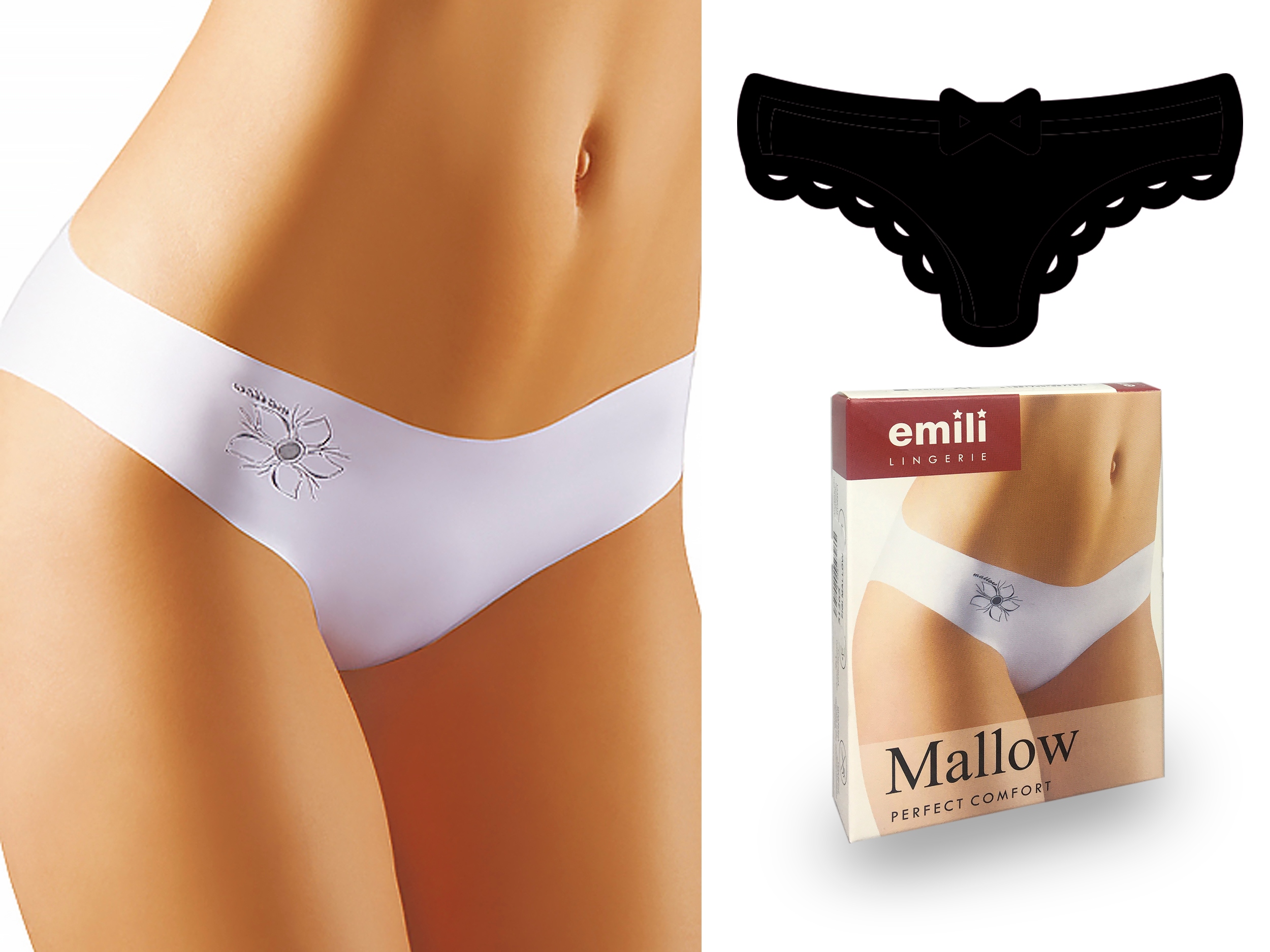 

Emili Mallow Laserowo Cięte Figi czarny L