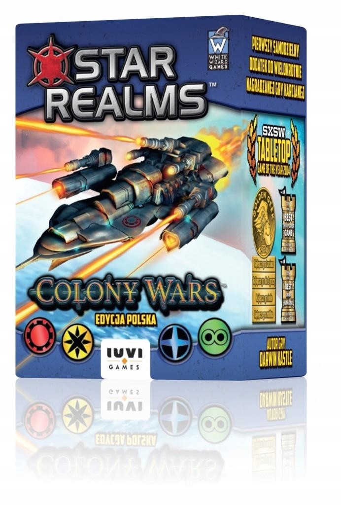 Młodzieżowa Gra Planszowa Wojenna Star Realms Colony Wars Strategiczna